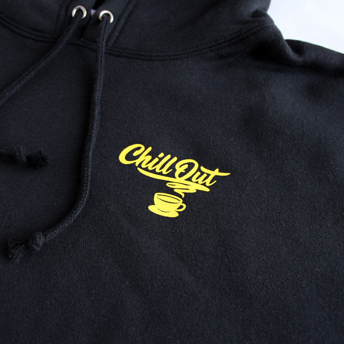 empire coffee stand original pullover hooded sweat Chill Out BK(XXL)(送料込み)